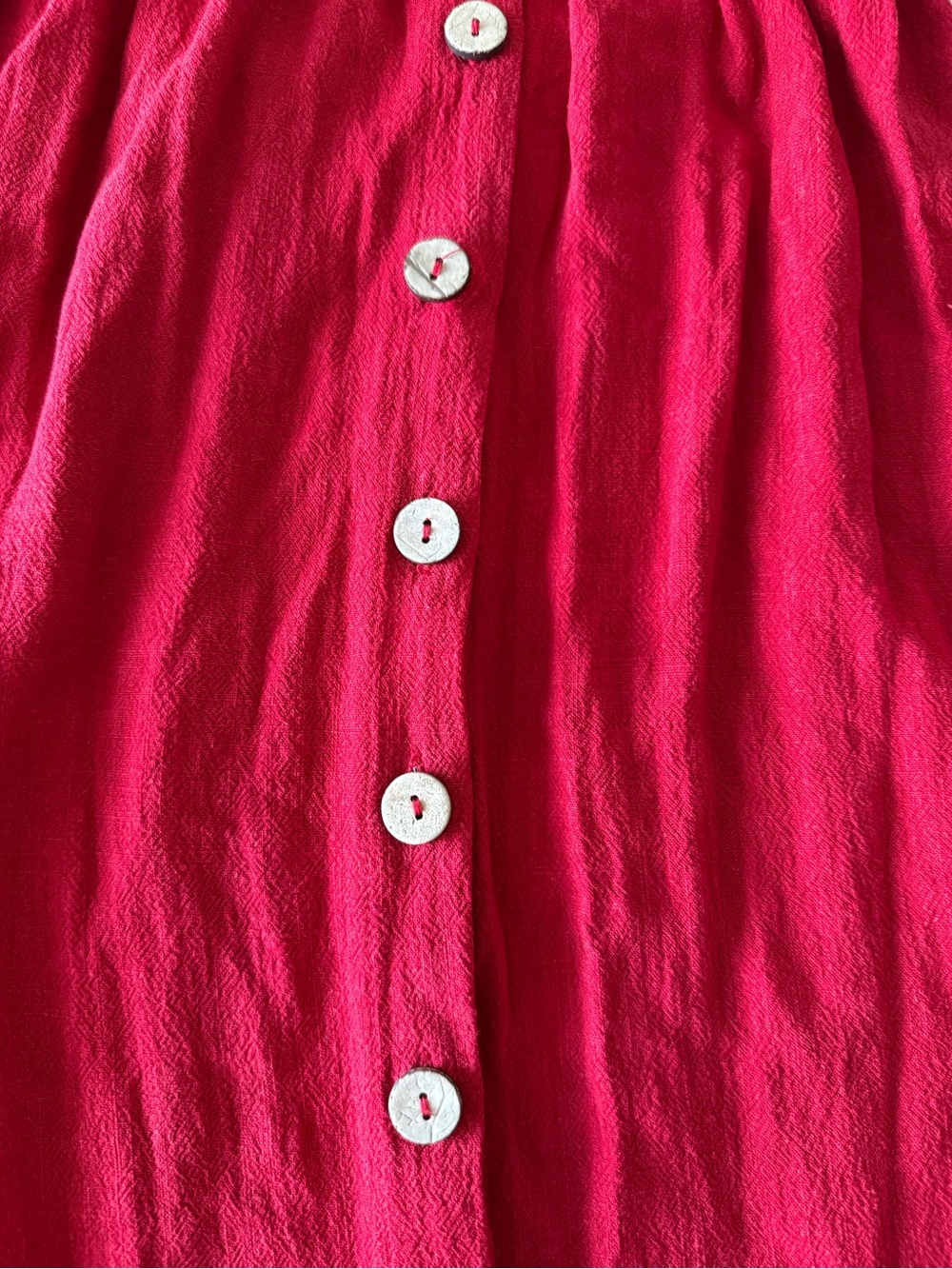 Universal Thread Sleeveless America Red Vneck Button Tie Waist Midi Dress Size S - Picture 4 of 4